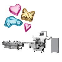 China PLC and Touch Screen Controlled FILLING Heart Shape Foil Wrapping Machine For Chocolate factory