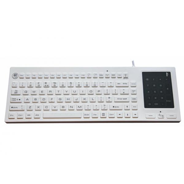 Quality USB PS2 Waterproof Medical Keyboard Adjustable Brightness Silicone for sale