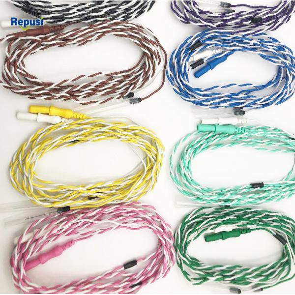 Quality Colored Twist Wire Disposable EMG Sterile Subdermal Needle Electrodes for sale