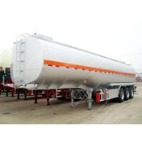 China Tri axle 36000 litres diesel fuel tanker semi trailer with free spare parts for sale