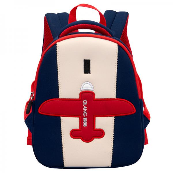 Quality BSCI Airplane Pilots Kids Toddler Backpack Neoprene Kindergarten Waterproof School Bag for sale