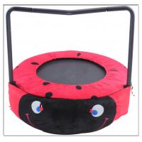 China China Manufacture Mini Cartoon Foldaway Round Trampoline with Handle Children Like Home Use Small Trampoline factory