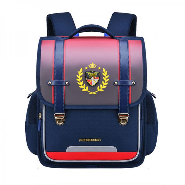 Quality Orthopedic Leather School Backpacks Boy Girl School Bag Large Capacity for sale