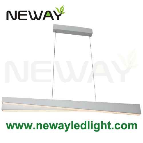 Quality Suspended LED Office Lighting Linear Decorative Hanging LED Lamp for sale