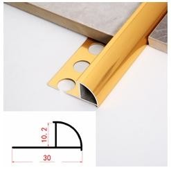 Quality Corner Decoration Aluminium Tile Strip Customizable Heat Resistant Trim for sale