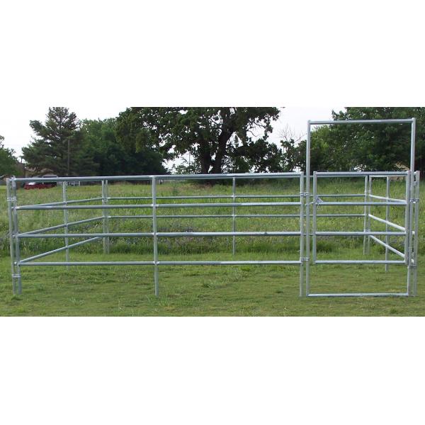 Quality 12ft Reg Corral Fence Heavy Duty Galvanized Round Pipe Portable Pens For Horses for sale