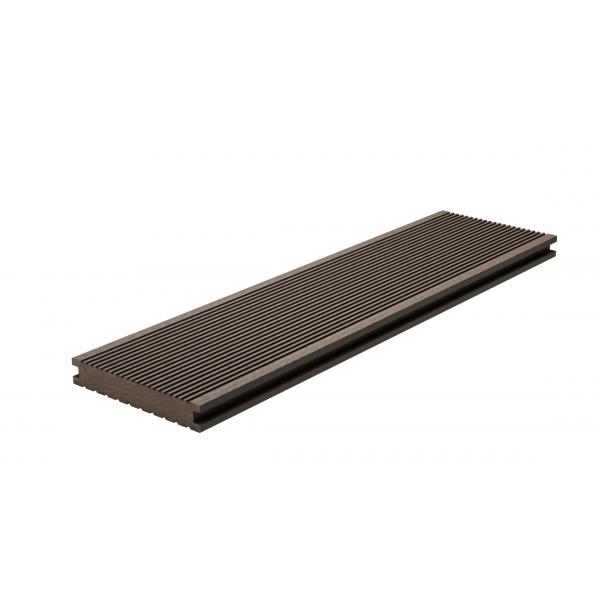 Quality 140 X 25MM Solid WPC Composite Decking Grey 4m Solid Composite Decking Board for sale