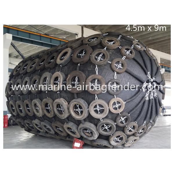 Quality 4.5m*9.0m 50kPa Pneumatic Marine Fender Anti - Collision Commercial Boat Fenders for sale