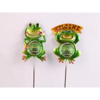 China Metal Frog Solar Powered Decorative Item With Small / Medium Size factory