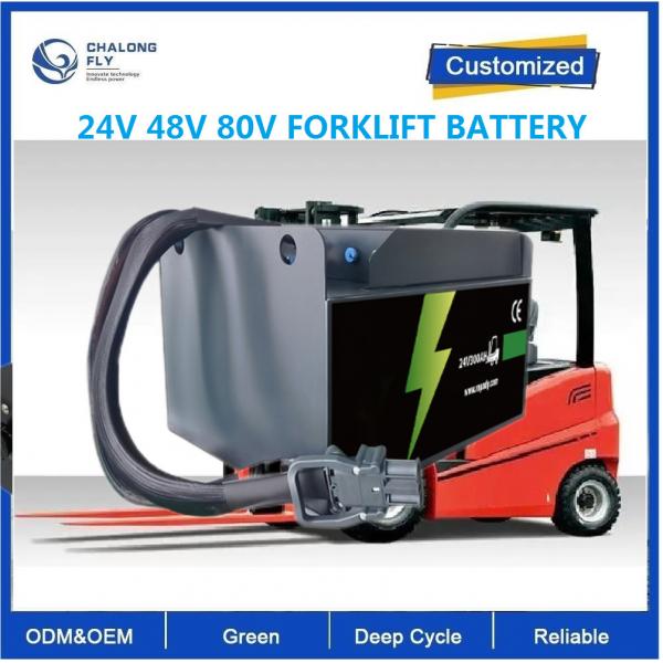 Quality CLF 24V 48V 300Ah 400Ah OEM ODM LiFePO4 Lithium Iron Phosphate Battery Power Pack for Forklift AGV Robot  Golf Cart for sale