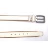 China White Mens Casual Leather Belt For Work Dress 1 1/2” Wide 4MM Thick Alloy Prong Buckle factory