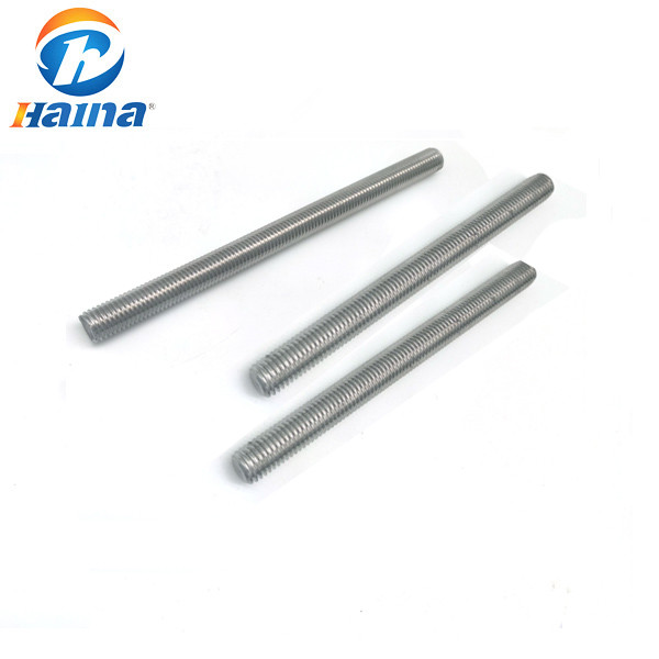Quality M4 - M42 B7 Plain Color carbon Steel Rod Galvanized Threaded Rod for sale