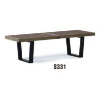 China America style 2 seater wooden bench furniture for sale