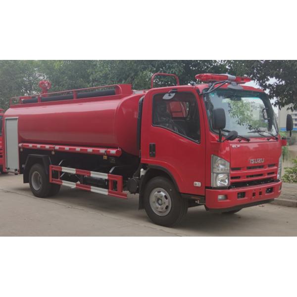 Quality ISUZU 190HP Industrial Fire Truck 4x2 8000L Red Color Multifunctional for sale