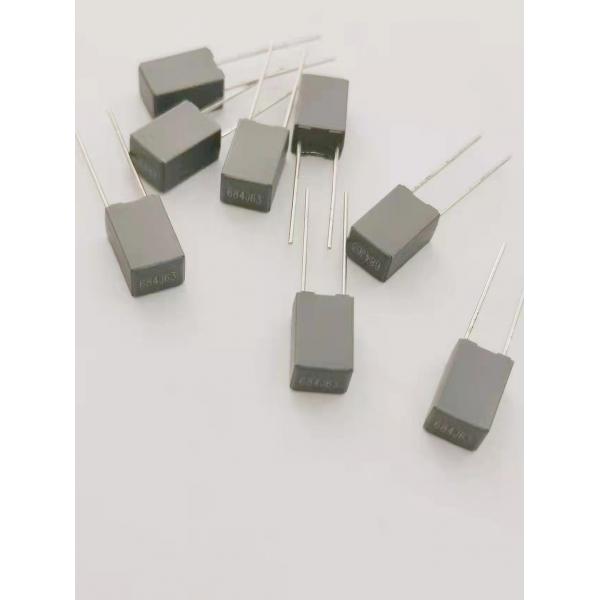 Quality 0.68uf Rustproof MKT Polyester Film Box Type Capacitor Flame Retardant for sale