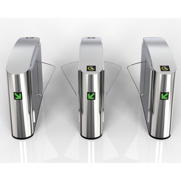 Quality RFID Flap Electronic Turnstile Gates Button Control For Entry Management for sale