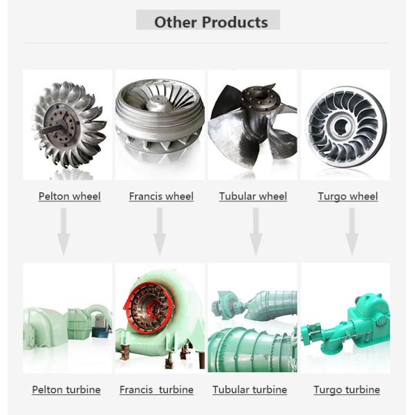 Quality High Efficiency Impulse Turbine Generator Customized Efficiency 85-95% for sale