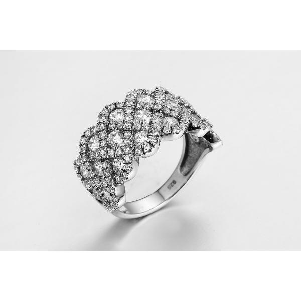 Quality Small Valuable Gifts 925 Sterling Silver CZ Rings A Strong Bond Between Lovers for sale