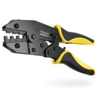 Quality Ratcheting Wire Crimper Tool For Heat Shrink Connectors 10-20 AWG Yellow for sale