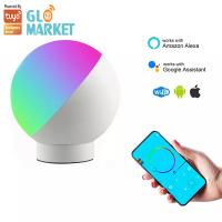 China Tuya 12w Wifi Smart Table Lamp Wireless Voice Control RGB Dimmable Lamp factory