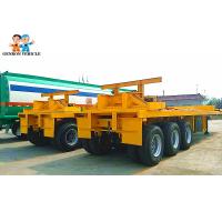 China Three Axle 40ft Flat Bed Semi Trailer With Wide Range Of Uses Container Semi Trailer factory
