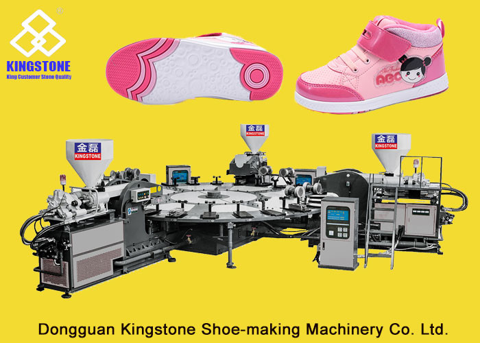 China Kids Sports Shoe Sole Injection Molding Machine , TPR Sole Moulding Machine  factory