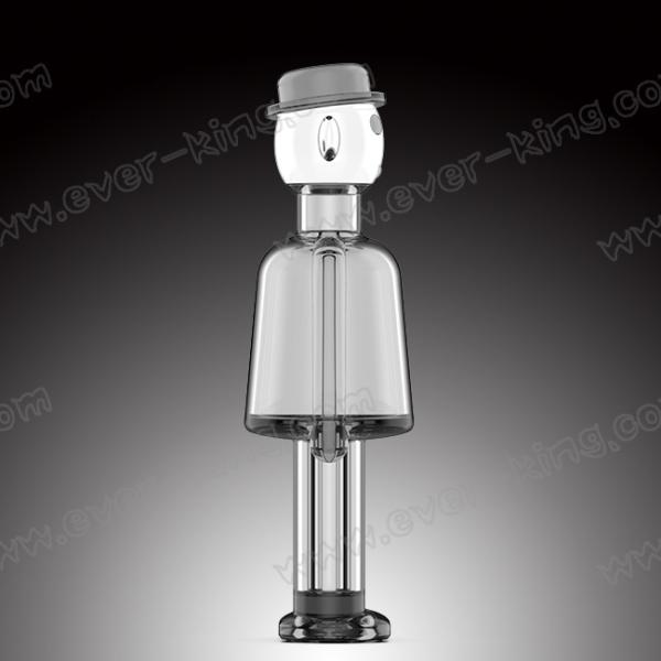 Quality Unparalleled People Shape Clear Glass Liquor Bottles 500ML for sale