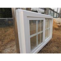 Quality 1.7mm UPVC Sliding Window And Door PVC Bathroom Window With Grids Screen Net for sale