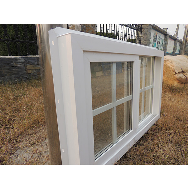 1.7mm UPVC Sliding Window And Door PVC Bathroom Window With Grids ...