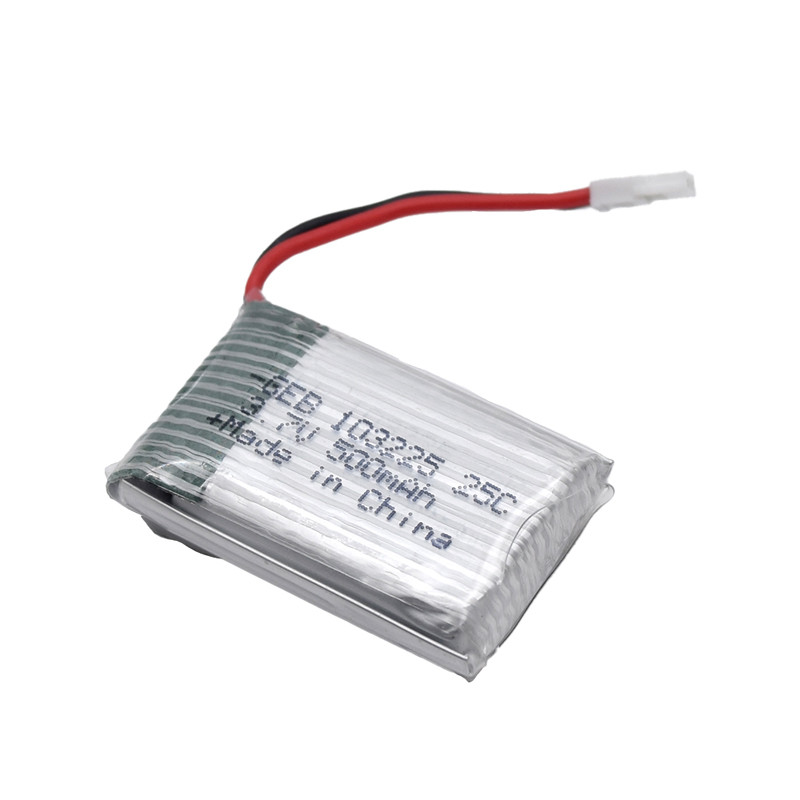China 3.7V Rechargeable Lithium Polymer Battery 500mAh RC Plane Battery factory