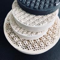 Quality Heat Resistant Cordierite Mullite Ceramic Honeycomb Ceramic Filter Plate For Air for sale