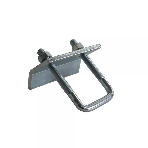 Quality Square Zinc Beam Clamp Blue White Stamping Parts U Form Bolt Steel Strut for sale