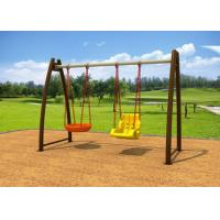 China No Paint Stripping Baby Swing Sets Outdoor Play Swing Set With Cradle KP-G008 factory