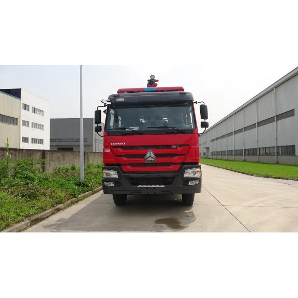 Quality HOWO 460hp Fire Truck Water Truck With 18 Meter Telescopic Boom for sale