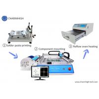 Quality Hot SMT Production Line CHMT36VA + 3040 Stencil Printer + Reflow Oven T962A for sale