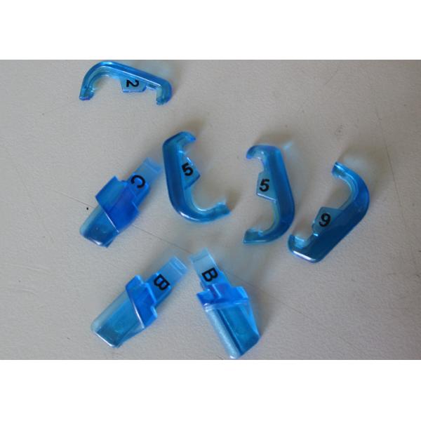 Quality Precision Plastic Injection Moulding For Gloss Finish Translucent Blue Medical Products Lugs for sale