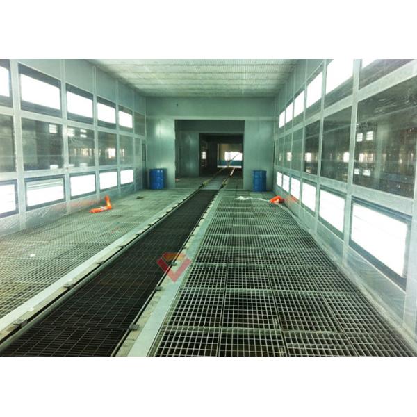 Quality Full Grid Paint Room With Trolley Paint Production Line System Downdraft Paint Booth for sale