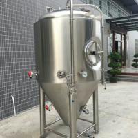 China Stainless Steel Conical Fermenter Micro Brewery Beer Equipment with 330*350mm Manhole factory