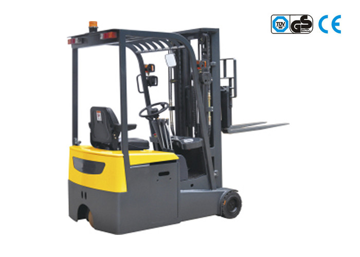 China 3 wheel Electric forklift truck , 1.5 Ton forklift truck for narrow aisle factory