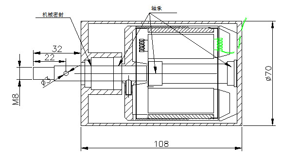 Quality 3200W 8Nm Outrunner Brushless DC Motor Hall Sensor for sale