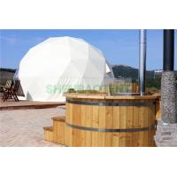 China 8mGlamping Dome Tent House Resort Tent Big Transparent Window With Flooring factory