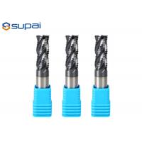Quality 2 / 4 Flute Square Carbide End Mill , Solid Carbide Roughing End Mills for sale