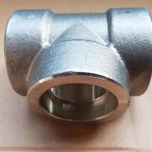 Quality 304/316/321SS Socket Weld Reducing Tee DN6-DN100 3000lb Socket Weld Fittings for sale