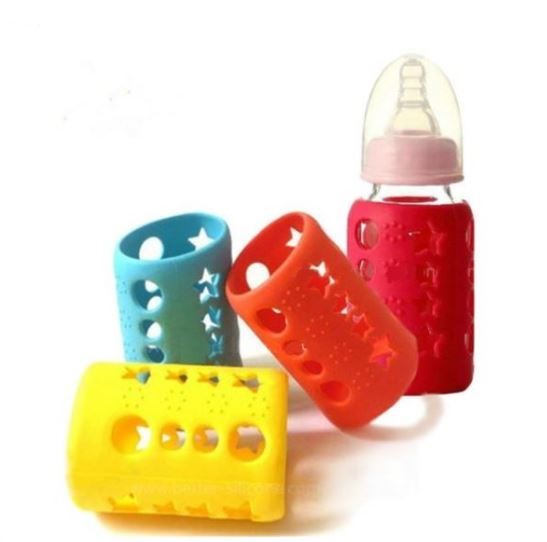 Quality Custom BPA Free 240ml Or 120ml Silicone Baby Bottle Cover for sale