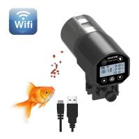China LCD 200ml Smart Automatic Fish Feeder Wifi Aquarium Feeder RoHS factory