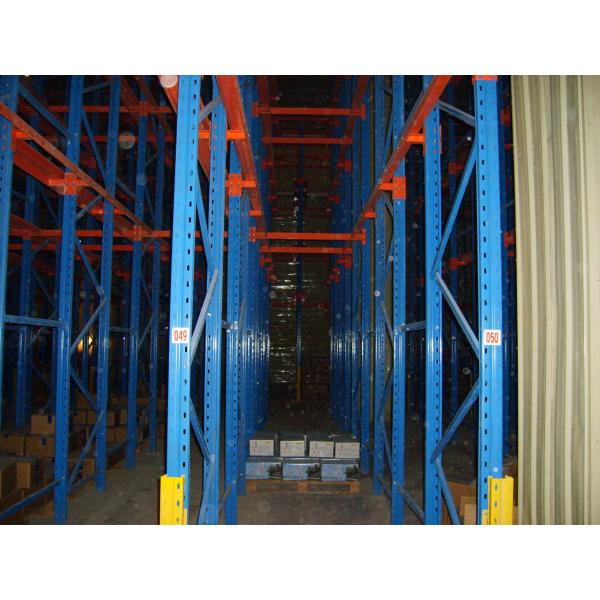 Quality Q235 / 345 Warehouse Storage Drive In Pallet Racking Drive Through Racks For Cold Room for sale