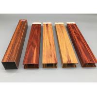 Quality Lightweight Sliding Door Wood Finish Aluminium Profiles For Furniture , for sale
