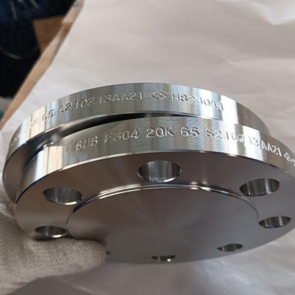 Quality JIS B2220 Stainless Steel Pipe Flanges SUS F304 20K SOPRF Fitting for sale