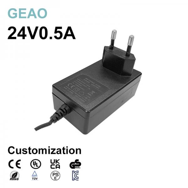 Quality Ul 94 V 1 24v 0.5a Wall Mounted Power Adapter Electric Unit Energy Source for sale