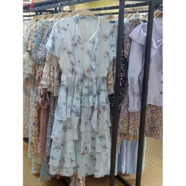 Quality Yard Sales Used Fashion Clothing Neckline Summer Clothing for sale